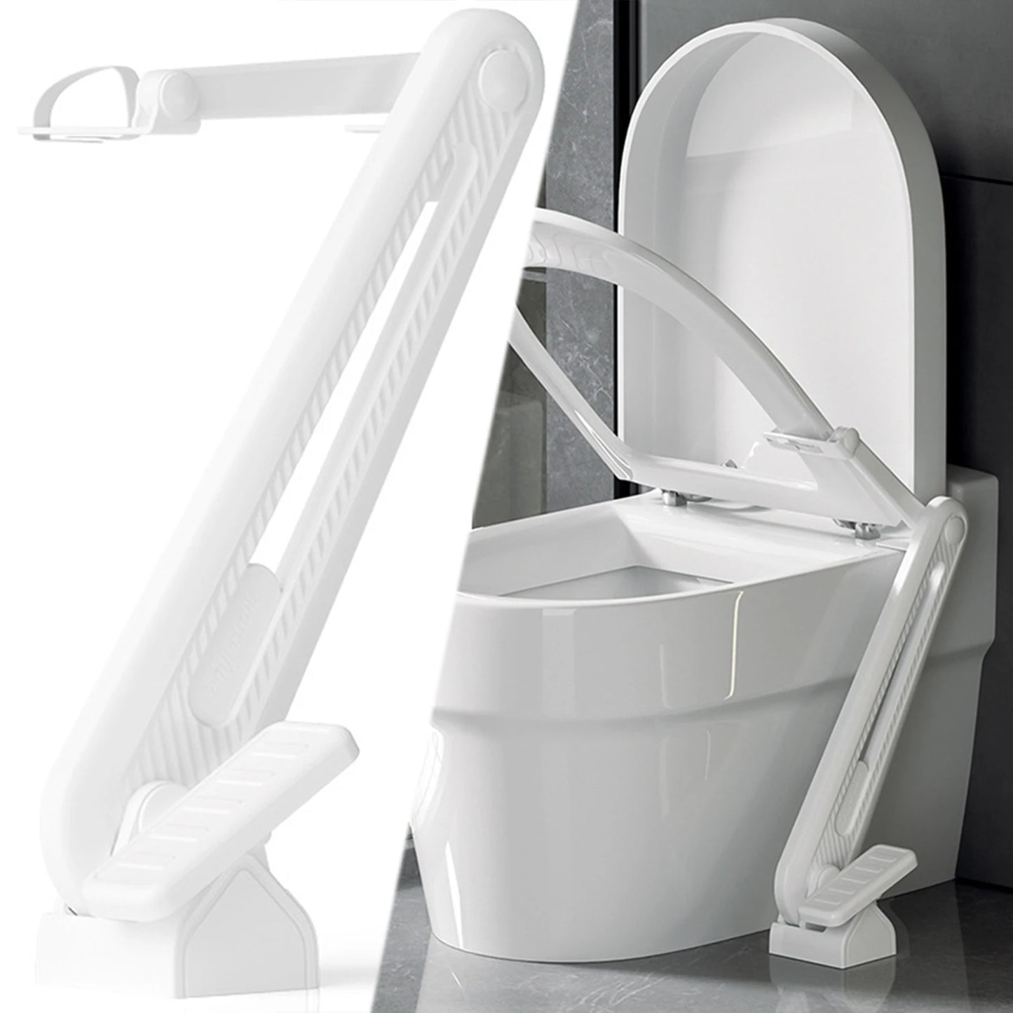 Revolutionary Foot Pedal Toilet Lid Lifter - Hands-Free, Hygienic Bathroom Solution for Effortless Toilet Seat Operation