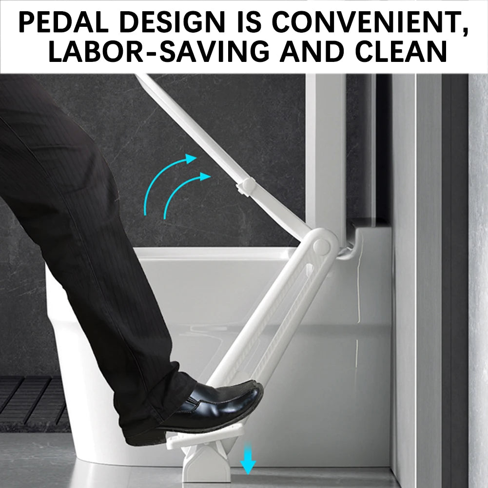 Revolutionary Foot Pedal Toilet Lid Lifter - Hands-Free, Hygienic Bathroom Solution for Effortless Toilet Seat Operation
