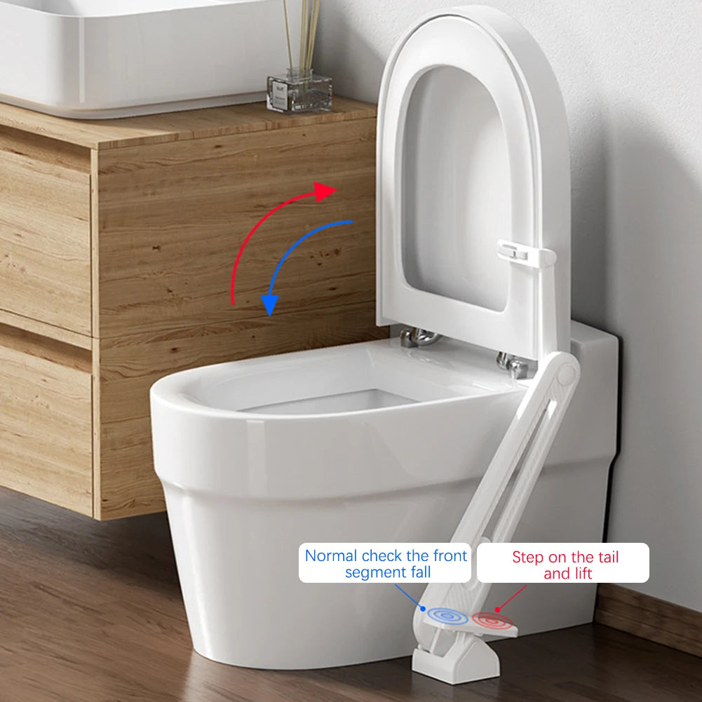 Revolutionary Foot Pedal Toilet Lid Lifter - Hands-Free, Hygienic Bathroom Solution for Effortless Toilet Seat Operation